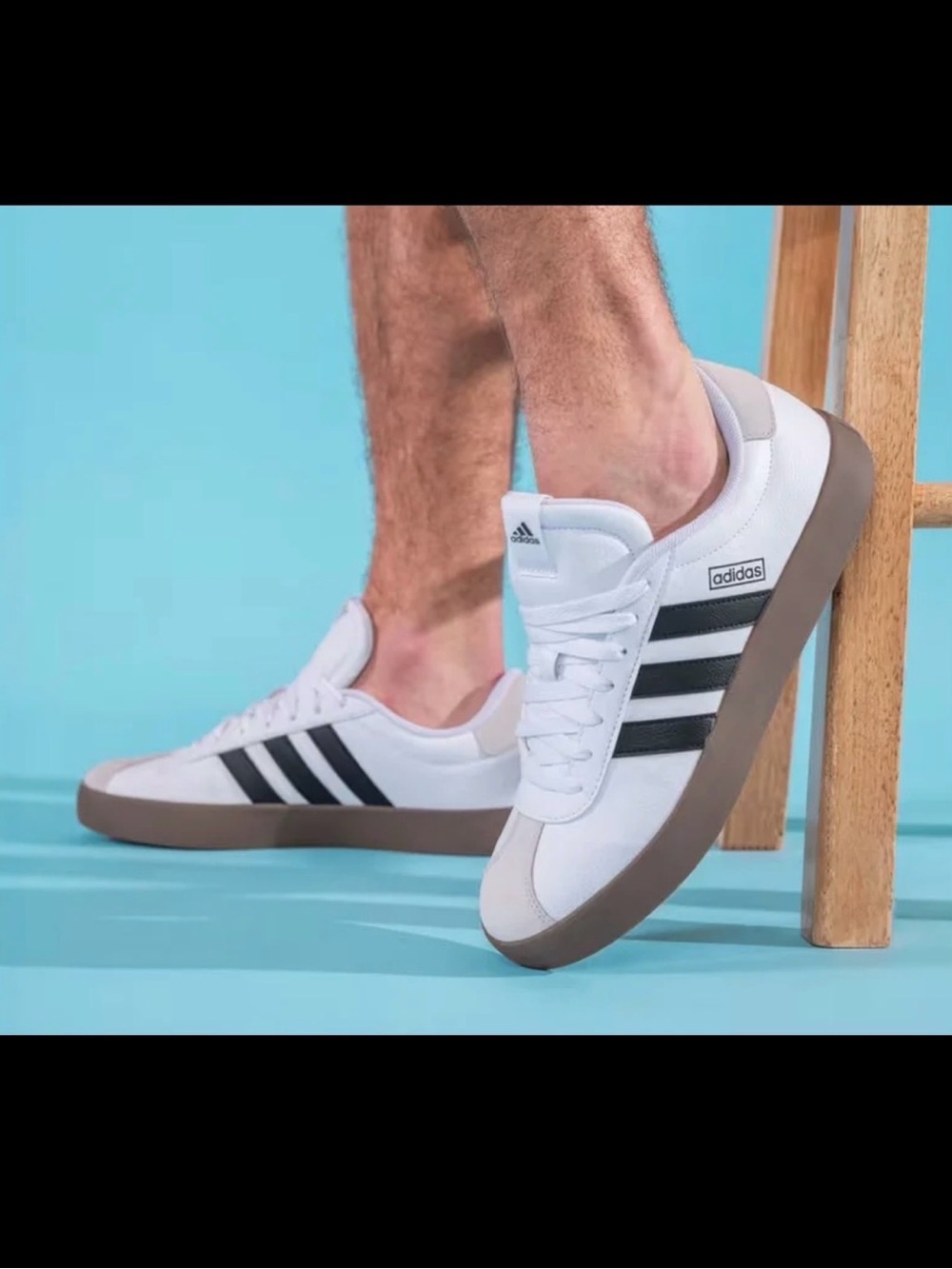 MEN'S ADIDAS VL COURT 3.0 SNEAKERS Size 8